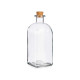 GLASS BOTTLE 1000ML CORK STOPPER 