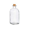 GLASS BOTTLE 1000ML CORK STOPPER 