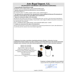 PRESSE-AGRUME EN VERRE 660ML NOIR