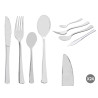 SET 24 CUBIERTOS PLASTICO PLATEADO
