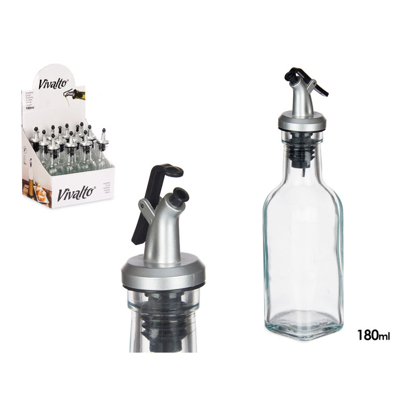 ACEITERA VIDRIO TAPON DOSIFICADOR 180 ML