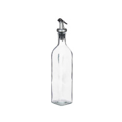 GLASS OIL BOTTLE WITH DISPENSER STOPPER 500ML