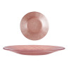 PLATO VIDRIO 21CM ROSA PASTEL