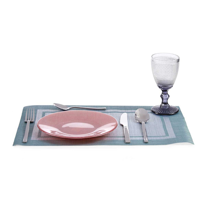 PIATTO VETRO 21CM ROSA PASTELLO