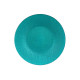 27CM TURQUOISE GLASS PLATE 