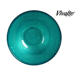 BOL VIDRIO 15CM TURQUESA
