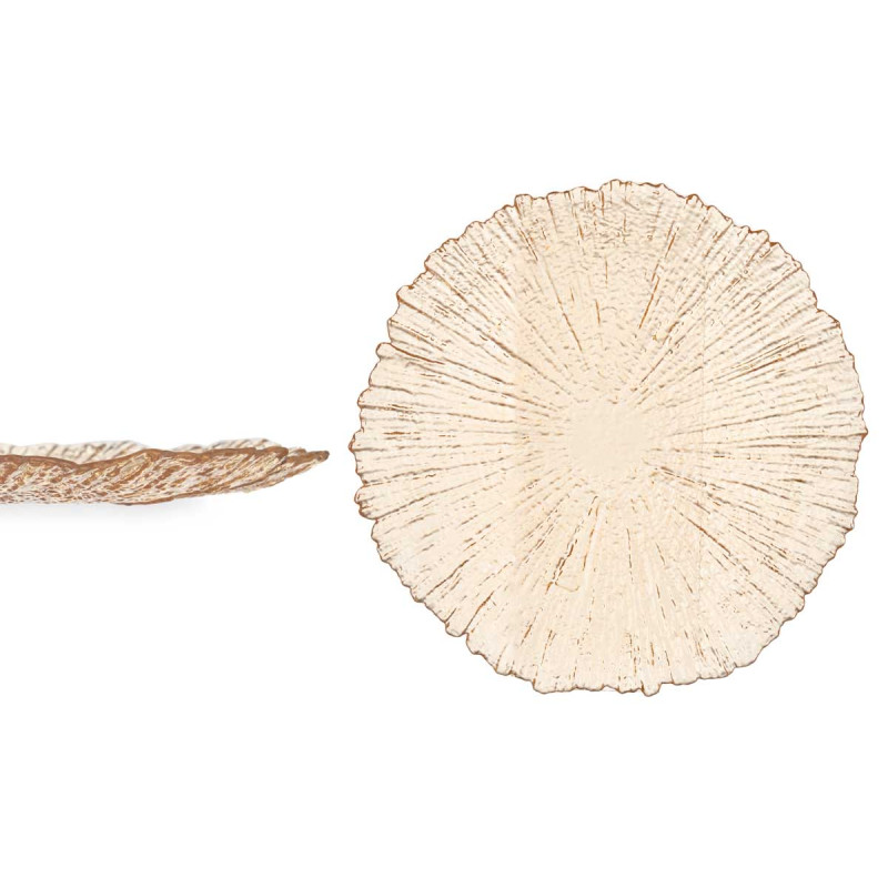 PLATO LLANO 28CM AMBAR