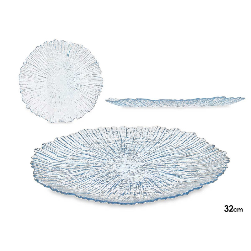 BAJO PLATO 32CM AZUL