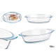 BANDEJA BOROSILICATO OVALADA ASAS 700ML