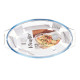 BOROSILICATE OVAL TRAY WITH HANDLES 700ML