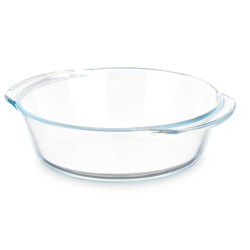 BANDEJA BOROSILICATO REDONDA ASAS 800ML