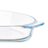 TABULEIRO EM BOROSILICATO OVAL ASAS 800ML