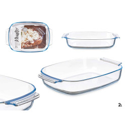 BANDEJA BOROSILICATO RECTANGULAR ASAS 2000ML
