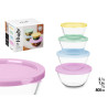 SET 4 BOÎTES LUNCH BOR ROND 800 1000 1600 2100ML