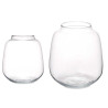 SMALL WIDE GLASS VASE
