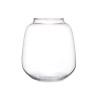 SMALL WIDE GLASS VASE