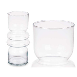 DOUBLE FLATTENED SPHERE VASE 