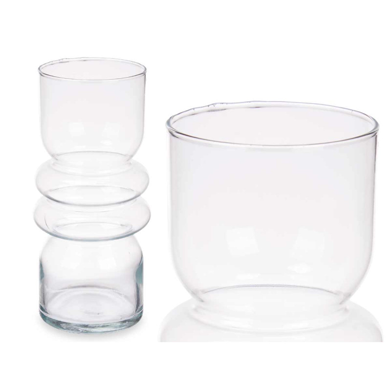 VASE À DOUBLE SPHÈRE APLATIE