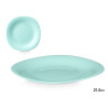 PRATO RASO QUADRADO OPAL VERDE 24CM