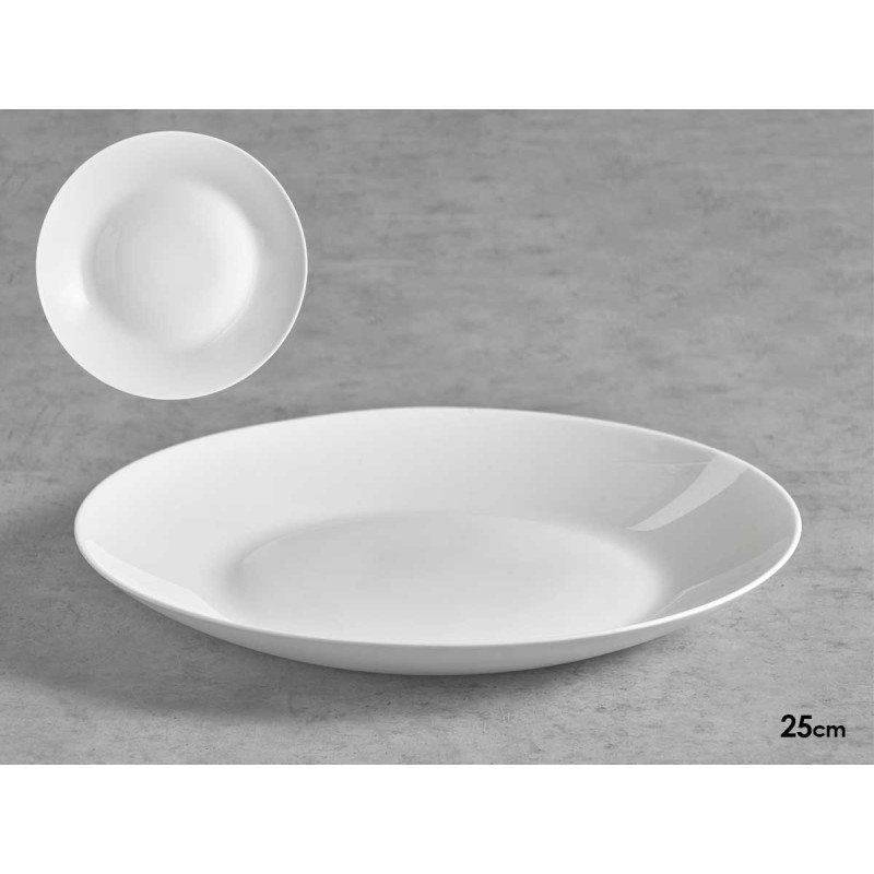 FLAT PLATE OPAL SMOOTH 25CM