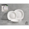SET DINNERWARE OPAL RECTANGULAR 18 PIECES 