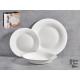 SET VAISSELLE LISSE OPAL 18PCS