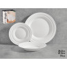 SET DINNERWARE OPAL WAVES 18 PIECES 