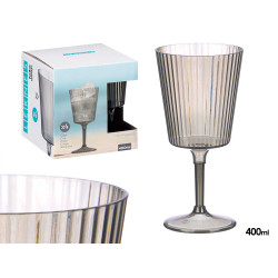 STRIPED GRAY CUP 400 ML