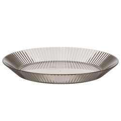 PRATO CINZENTO RISCAS 23CM DIAM