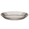 ASSIETTE RAYURES GRIS 23CM DIAM
