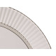 STRIPED GRAY PLATE 23CM DIAM