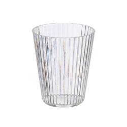 VERRE RAYURES TRANSPARENT 300 ML
