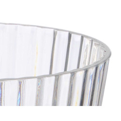 VERRE À RAYURES TRANSPARENT 300 ML