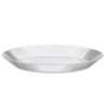 PIATTO RIGHE TRASPARENTE 23CM DIAM
