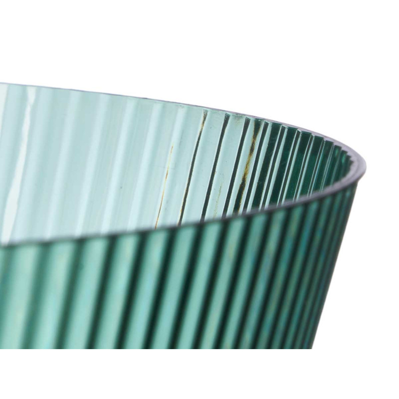 BIG STRIPED GREEN BOWL 4 L