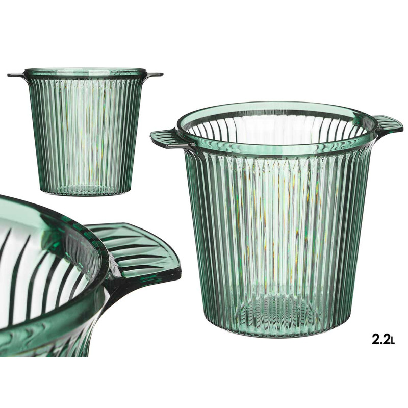 GREEN STRIPED CHAMPAGNE BUCKET 2,2L