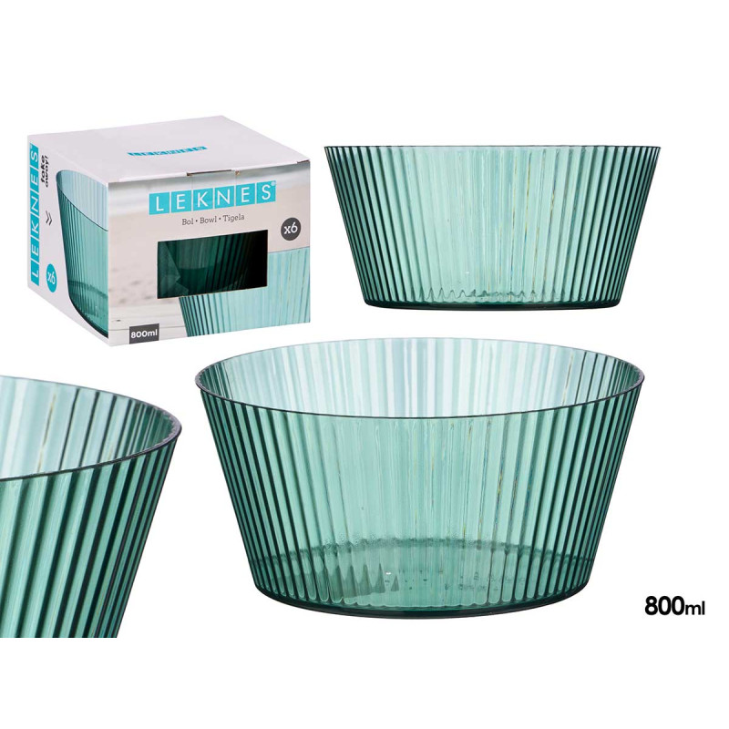 TAÇA PEQ VERDE RISCAS 800 ML