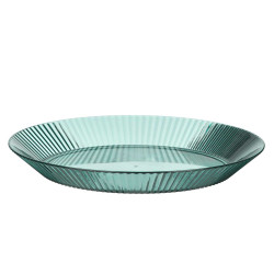 ASSIETTE RAYURES VERT 23CM DIAM