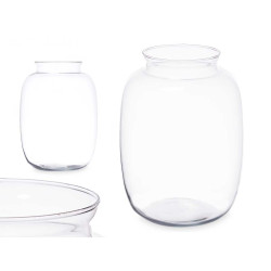 CONVEX VASE WITH WIDE MOUTH  