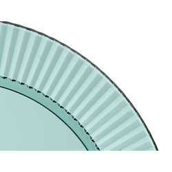 PLATO RAYAS VERDE 23CM DIAM