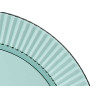 ASSIETTE RAYURES VERT 23CM DIAM