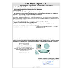 ASSIETTE RAYURES VERT 23CM DIAM