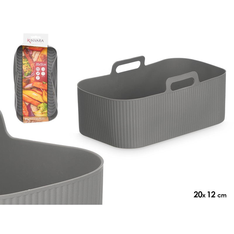 MOLDE RECTANGULAR FREIDORA AIRE GRIS