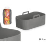 RECTANGULAR AIR FRYER PAN GRAY