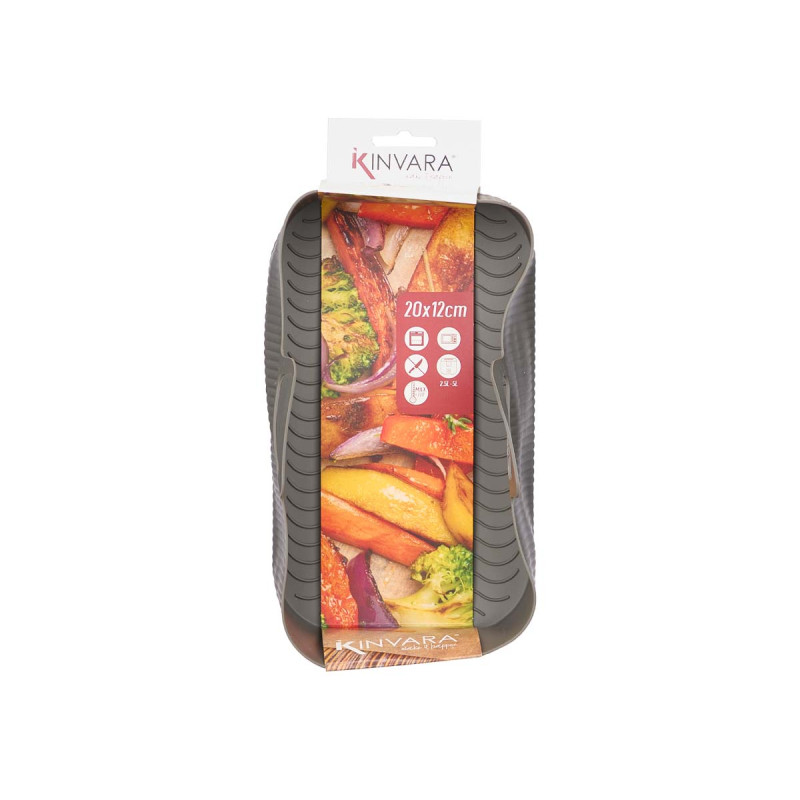 FORMA RETANGULAR CINZENTA PARA FRITADEIRA SEM OLEO