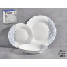 18 PCS DECORATED DINNERWARE ROUND