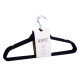 SET 6 BLACK FLOCKED HANGERS