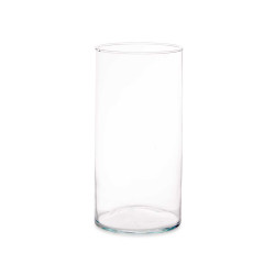 VASO DI VETRO CILINDRICO 30CM DIAM 15 CM