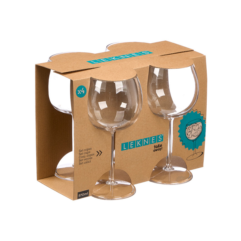 SET 4 ACRYLIC CUPS 570ML