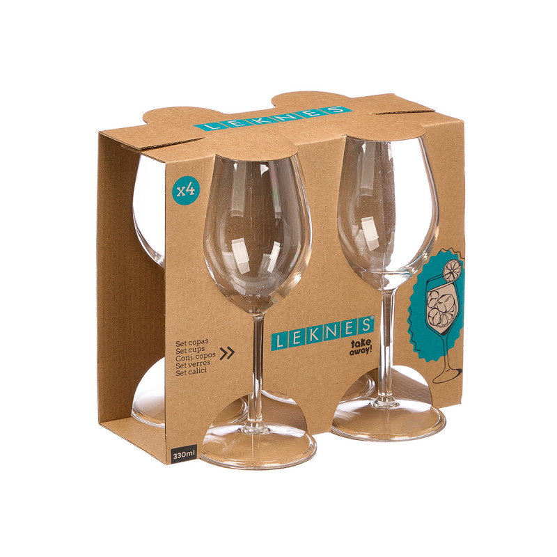 SET 4 TASSES ACRYLIQUES 330ML